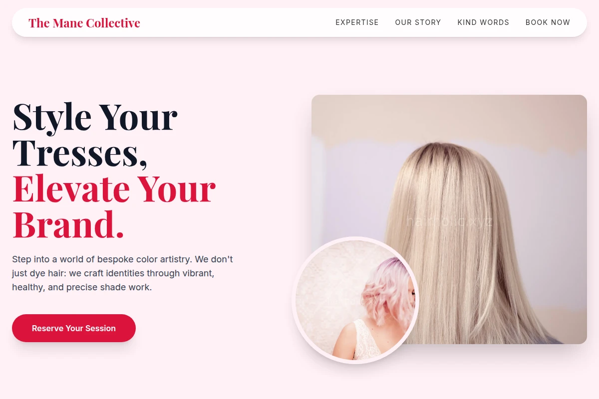 Premium Beauty Salon Website Design